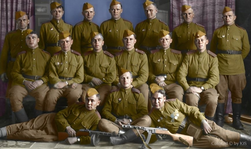 Бойцы 80-й Гвардейской дивизии