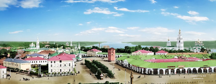 Панорама г. Костромы 1913 г.
