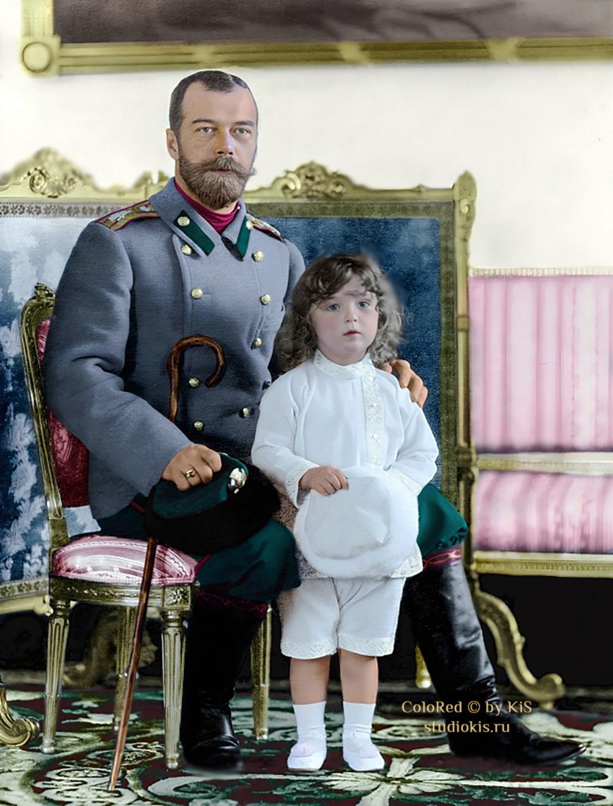 Николай II с сыном Цесаревичем Алексеем